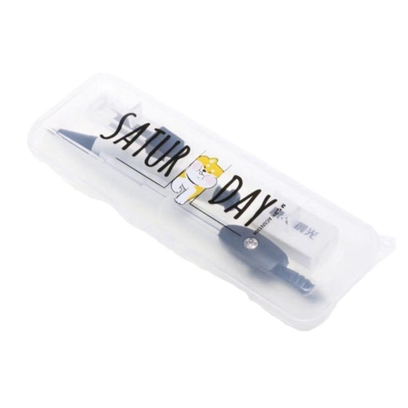 Compass, Eraser, and Lead Core Three-Piece Set for Students' Exams, Drawing, and Drafting - Tchaikovsky