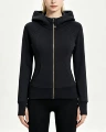 Black gold zipper