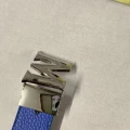 Blue silver buckle