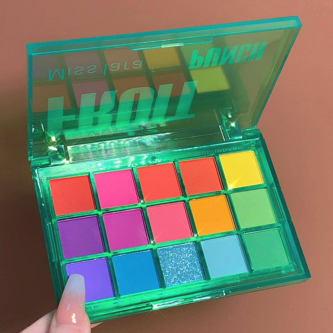 New Green Shell 15 Color Eyeshadow Plate Pearlescent Matte Waterproof No Scent Powder Fine Colorful Eye Shadow Cosmetic Cross-Border