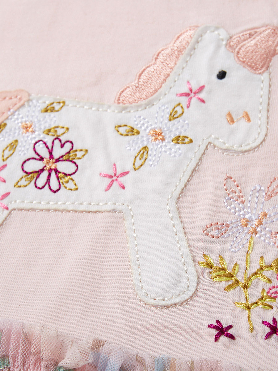 Girls' Tulle Dress, Cotton Kids' Summer Skirt, Cute Animal Girls' Princess Dress