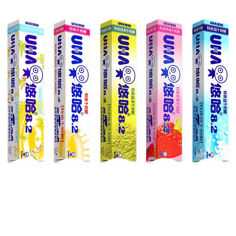 Uha Uha Rich Milk Candy 40g Strawberry Matcha Refreshing Flavor Bars Casual Candy Snack Batch