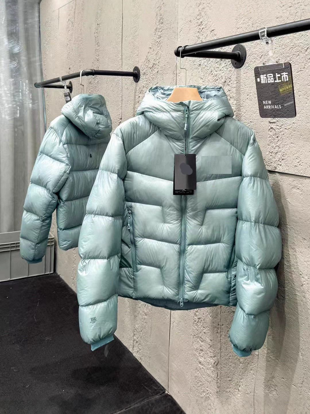 Winter High-Quality 80 White Goose down Sun-Protective Windproof and Cold-Resistant 1000 Fill Power Warm Outdoor Hooded down Jacket for Men and Women