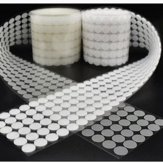 Factory supply round adhesive velcro strong round adhesive quiet book velcro seamless self-adhesive sub-parent sticker