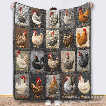 Temu Hot-Selling Customized Blanket 3D Digital Printing Flannel Blanket Throw Blanket Nap Blanket Winter Hot Sale