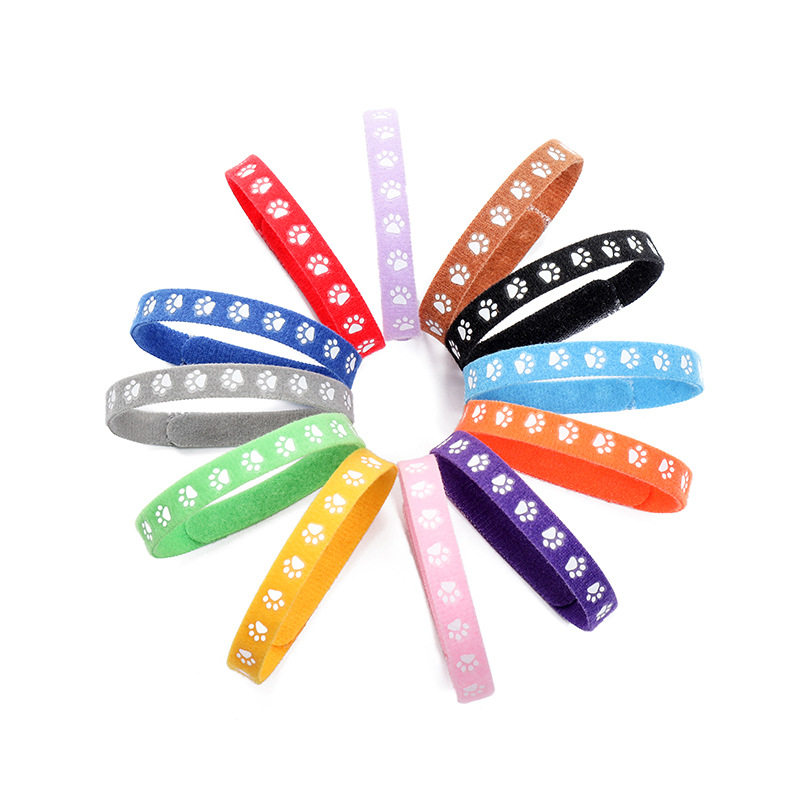 Pet Classification Collar Puppy Puppy Cat Identification Footprint Collar Newborn Puppy Cat Birth Dairy Dog Necklace