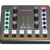 M8 Sound Card for Live Streaming, Complete Set with Various Musical Instruments Available, 48V Microphone, Compatible with Computers and Mobile Phones