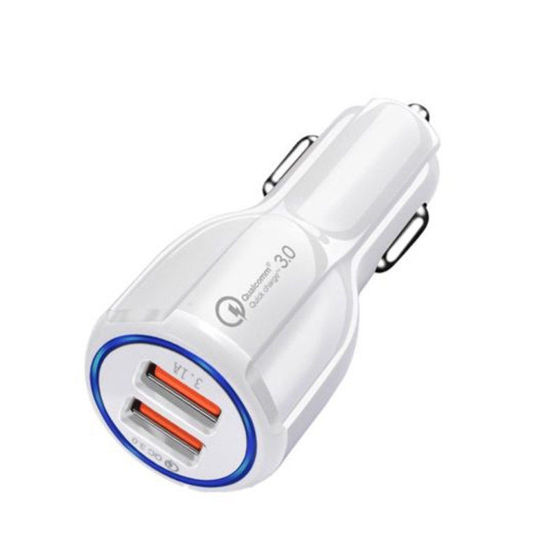 Bowling car car charger 3.1A & QC3.0 fast charging dual USB charging port for basic car