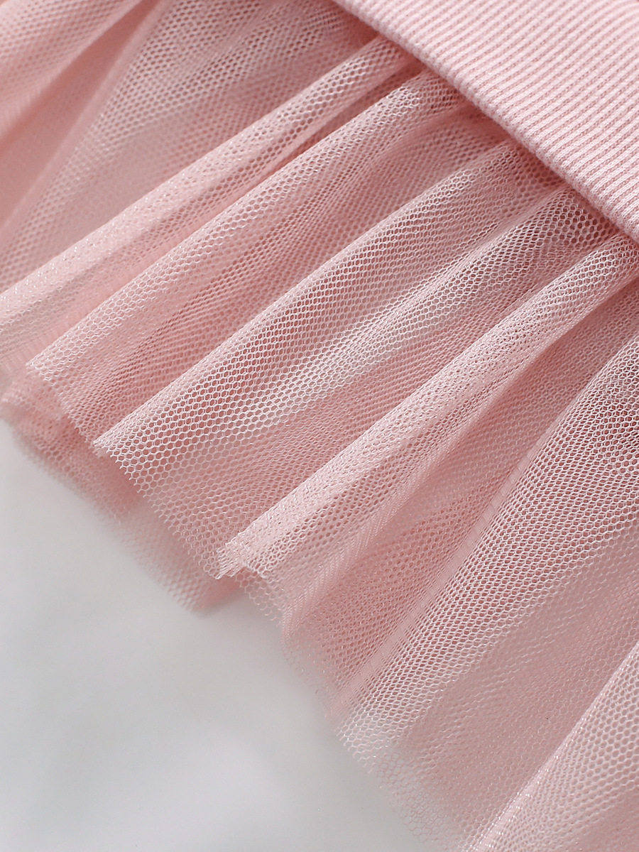 Custom-made Girls' Tulle Dress, Summer Cartoon Short-sleeve Kids' Skirt