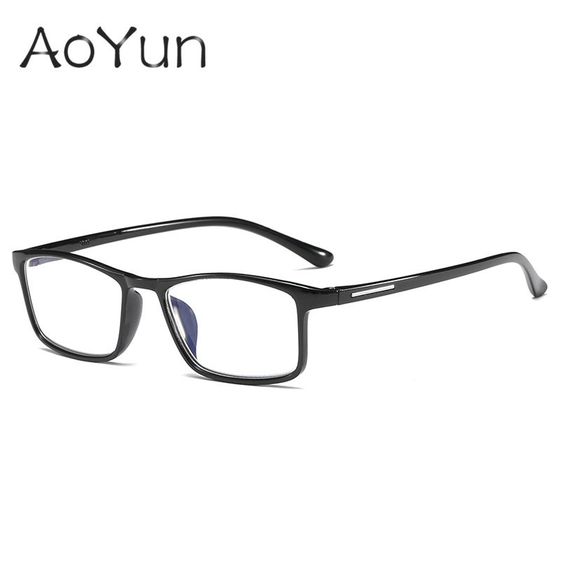 New TR90 Finished Myopia Glasses Men's Fashionable Lightweight Optical Glasses Frame Women's Running Jianghu Stall Glasses Wholesale