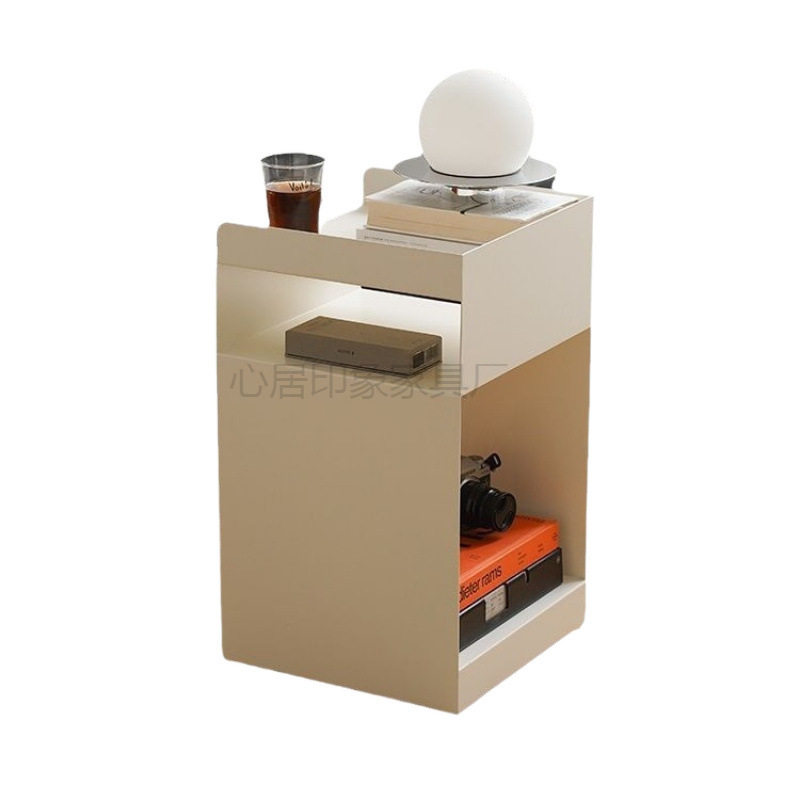 Nordic Home Living Room Small Side Sofa Modern Iron Art Bedroom Simple Coffee Table Corner Table Bedside Table Mobile Storage