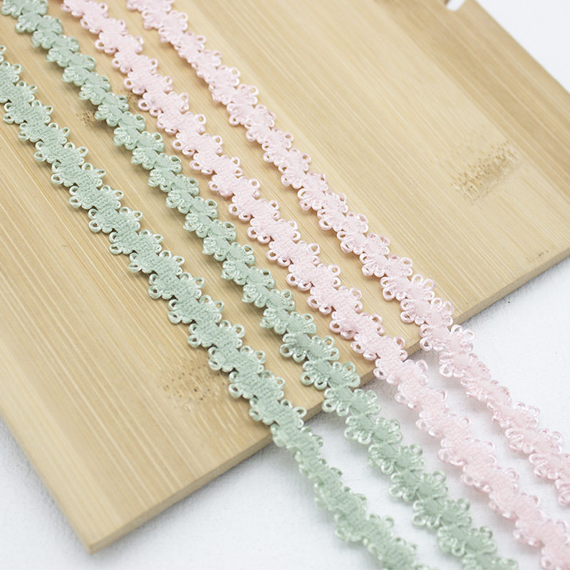 In-Stock 11 Colors 1.0cm Double-Sided Crown Elastic Band with Hook Edge Machine Elastic DIY Pet Accessories Clothing Decoration Accessories