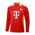 B927# 24/25 Half Zip Bayern Red (Yellow Collar)
