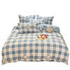 Simple wind bed four-piece sanding sheets student dormitory three-piece Water-washed cotton quilt cover skin-friendly quilt cover wholesale