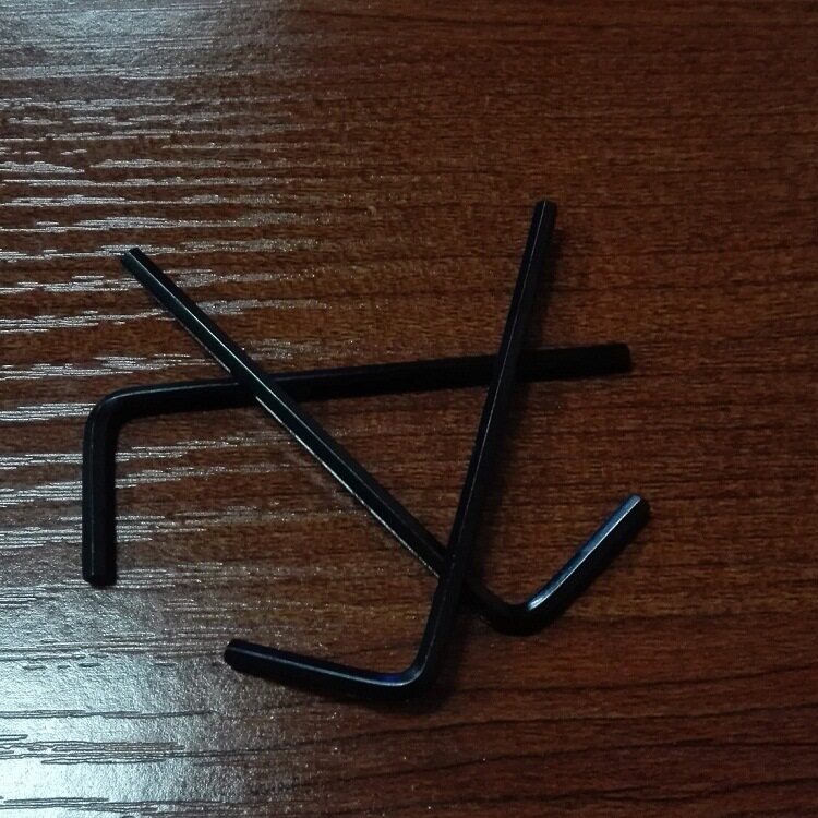 厂家产销小六角扳手紧锭螺丝扳手碳钢淬火L形手动扳手H2.5*18*56