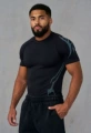 Black print blue - plain