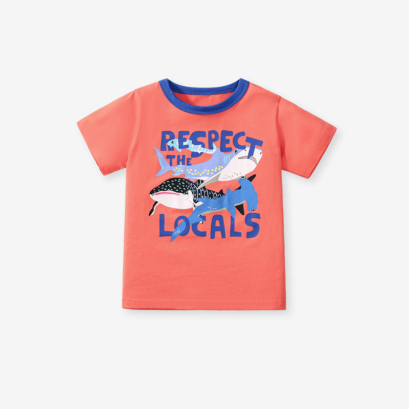 Custom-made Summer Top, Cotton Cartoon Boys' T-shirt, New Girls' T-shirt