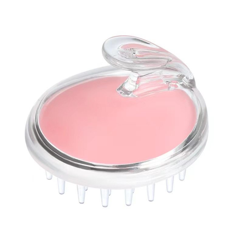 Crystal transparent shampoo brush head massage shampoo massage brush bath brush Silicone Meridian shampoo massage comb shampoo comb