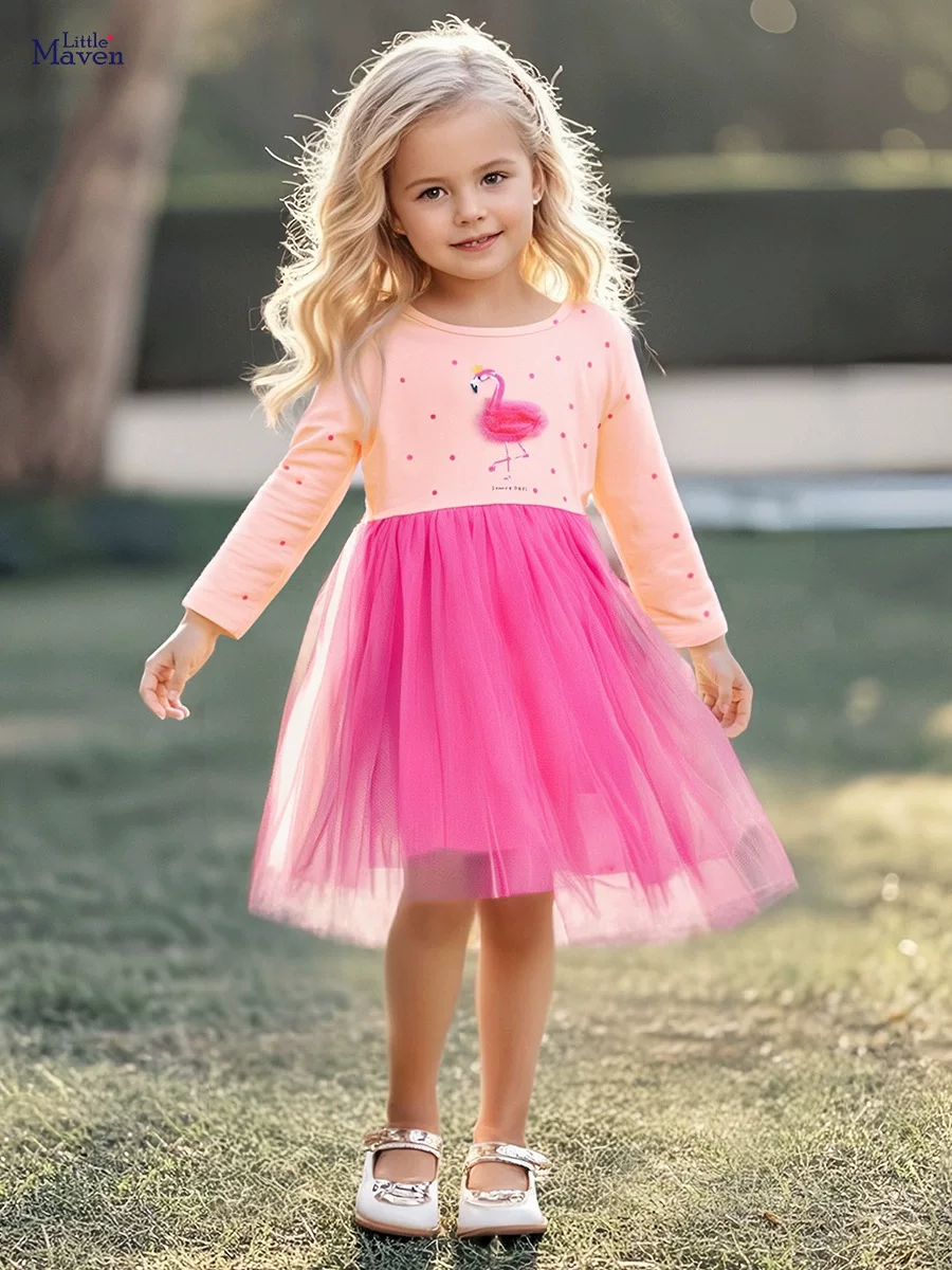 Girls' Dress, New Autumn Cotton Tulle Kids' Dress, [Style] Fashion Kids' Princess Dress