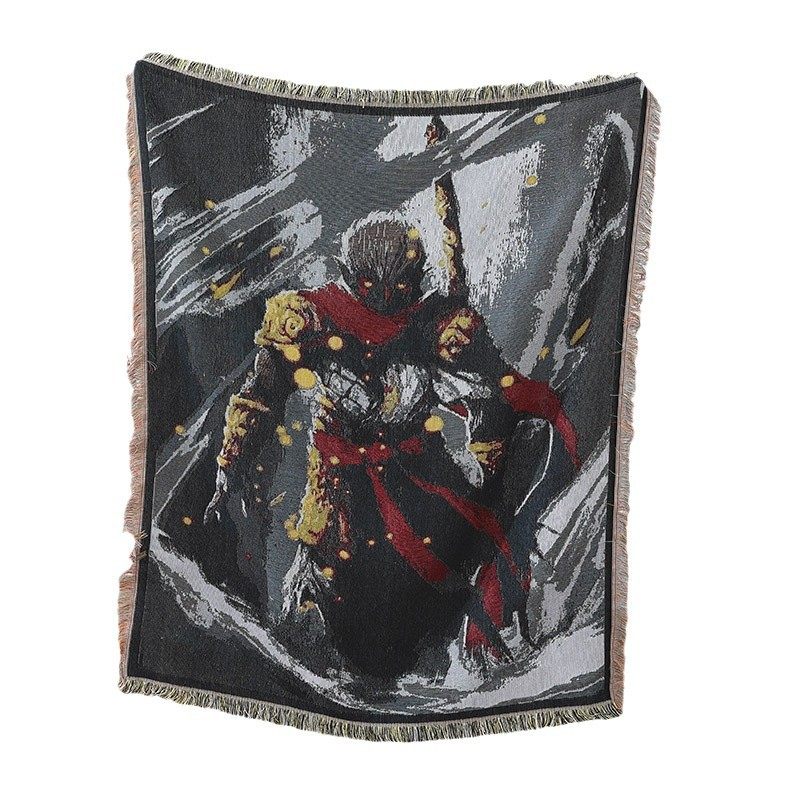 Custom National Tide Cross-border Outdoor Camping Blanket picnic Blanket Multi-functional Cotton Blanket Office Sofa Cover Blanket Tapestries