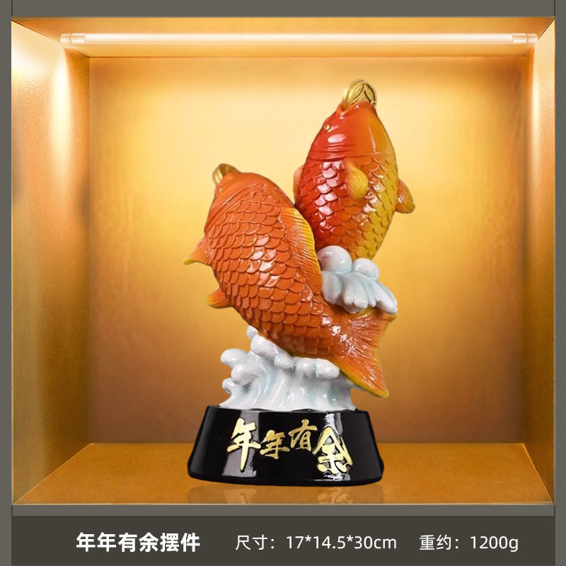 新中式高档酒柜装饰品餐边柜摆件客厅创意家居饰品室内软装装饰