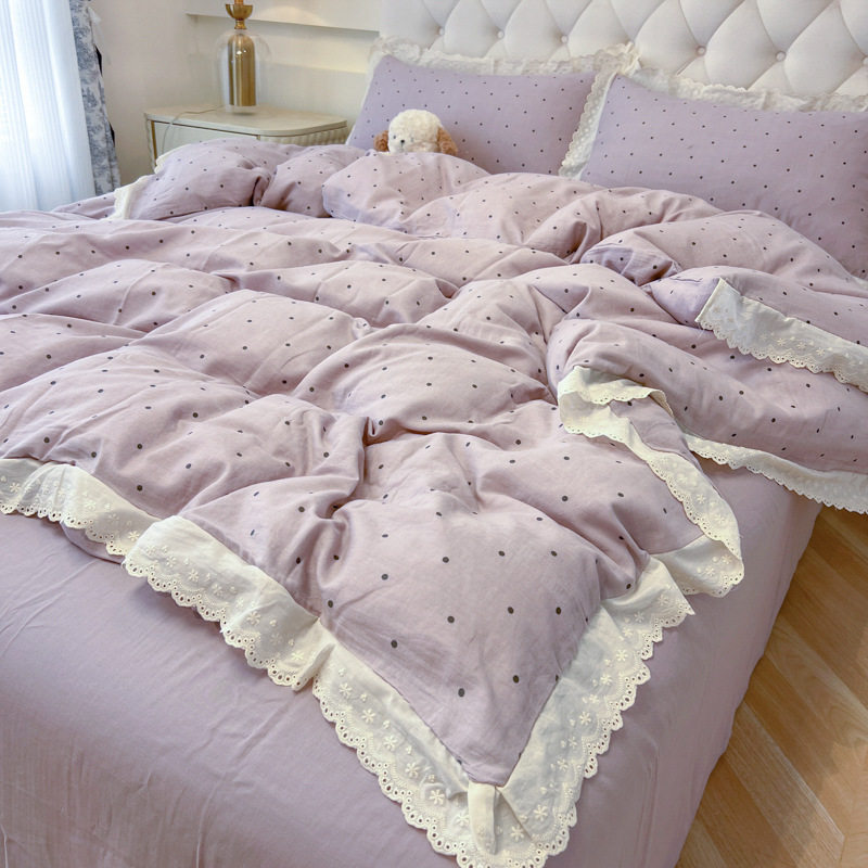 レース小レース - タロイモ泥ボボ [スーパーソフトウォッシュコットン/柔らかく肌に優しい、毛玉になりにくい]