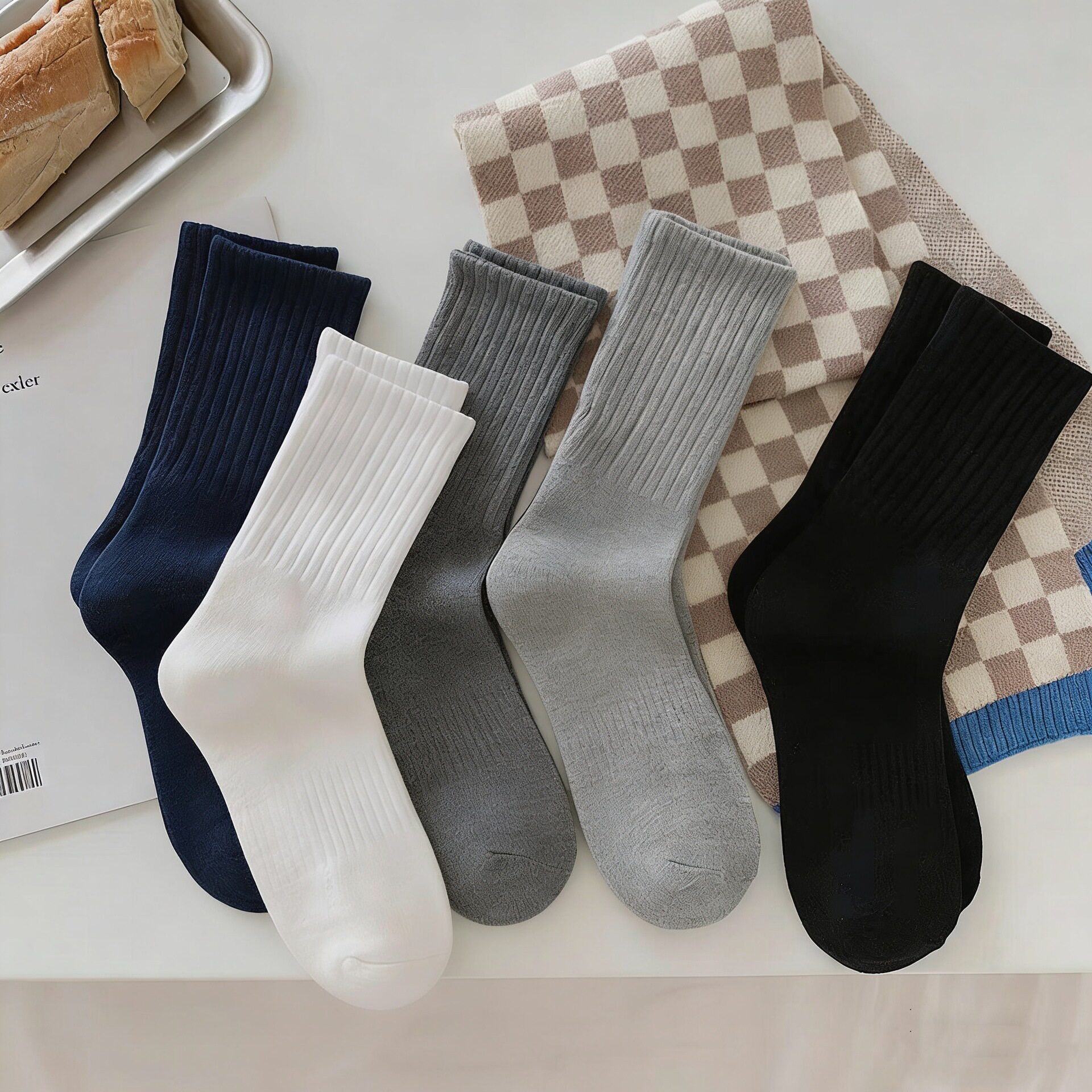 【新疆棉】7A抗菌袜子男女款夏季薄款短筒袜白色学生纯色运动船袜