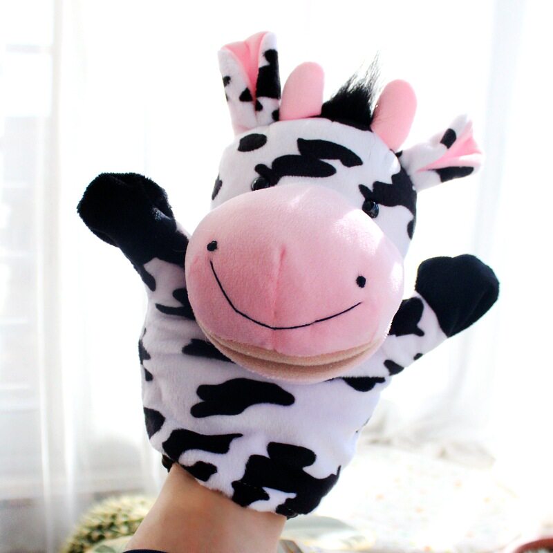 可张嘴卡通动物毛绒手偶亲子玩具嘴巴能动 多种款式 跨境现货混批