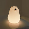 Little White Bear Silicone Lamp USB Rechargeable Bedside Cross-Border Sleeping Lamp Children's Cartoon Bedroom Led Pat Night Light