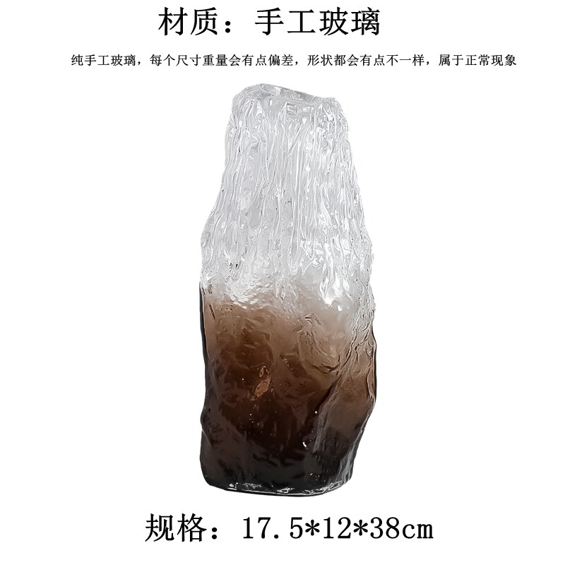 轻奢现代玻璃花瓶多款样板间售楼处北欧家居客厅餐桌软装家居饰品