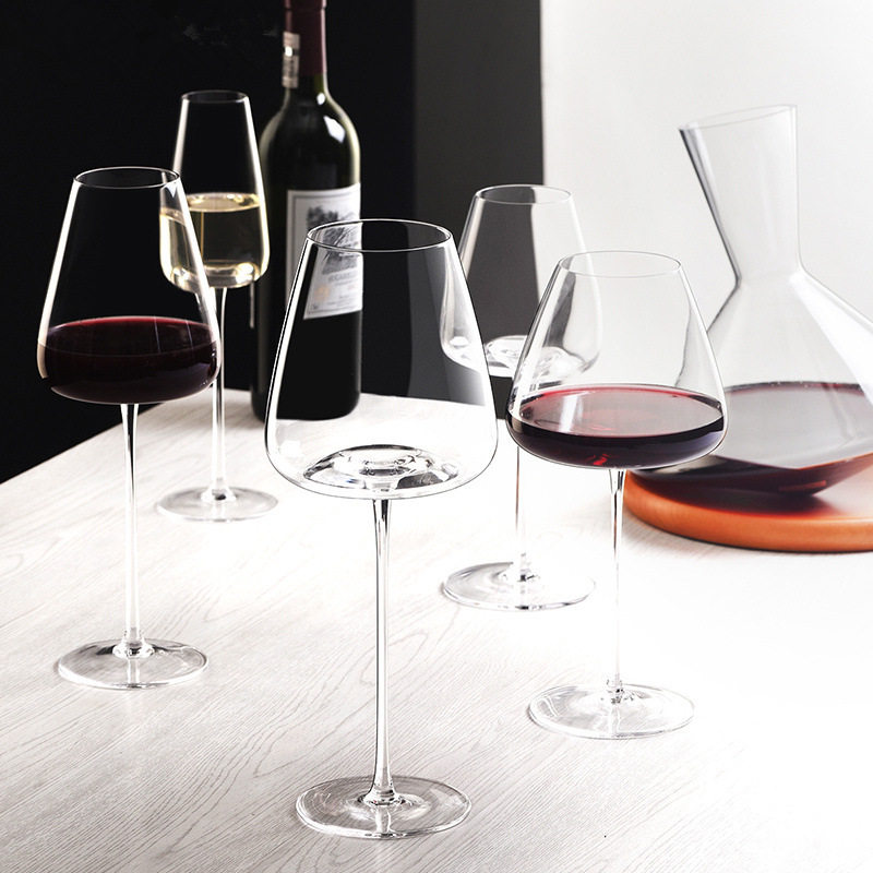 Creative Concave Bottom Red Wine Glass, High-End Set, Accessible Luxury, High-End, High-Value Goblet, Hotel Commercial Wine Glass