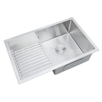 304 Stainless Steel Laundry Basin Sink Subtable and Subtable Basin with Washboard Balcony Handmade Basin Laundry Cabinet Large Single Slot