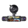 4-Lens 4-Channel High-Definition 1080P Car Dash Cam with Night Vision, Reversing Camera, Cardvr Parking Monitoring, Wifi
