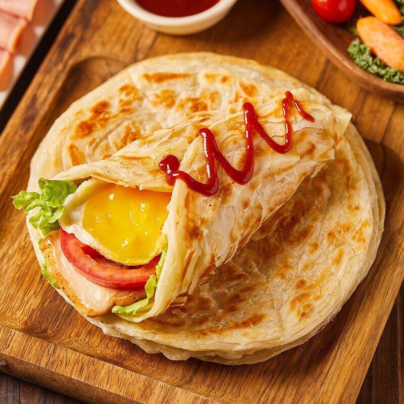 Liangquanqimei Original Hand-Grabbed Pancake, Onion-Flavored Hand-Grabbed Pancake, Breakfast Instant Pancake, Heated Ready-To-Eat Pancake, Whole Box