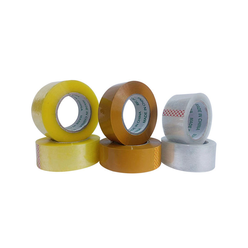 Factory wholesale packaging tape high adhesive transparent tape beige logistics packaging tape wide and narrow sealing tape