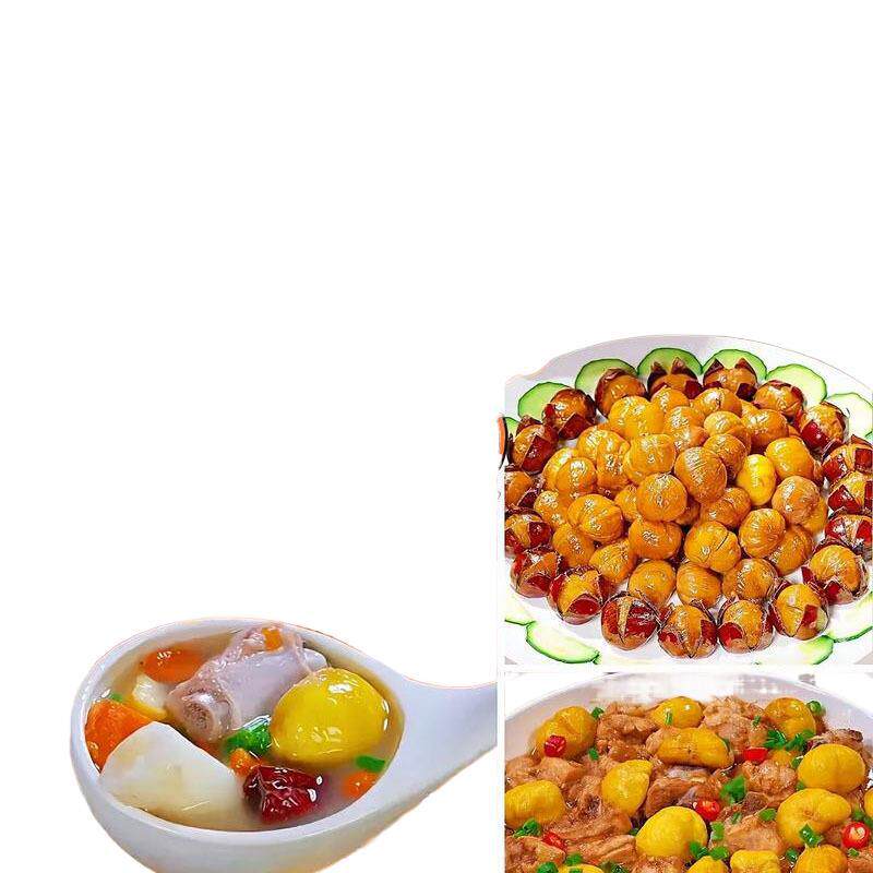 Dandong Chestnuts, Fresh Chestnuts, Tender and Large Chestnuts, Farm Orchards, Freshly Picked Chestnuts from the Tree