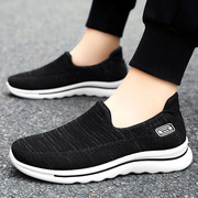 Shoes men's new slip-on lazy shoes manufacturers wholesale comfortable soft bottom middle-aged and elderly dad shoes casual walk
