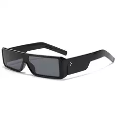 Y2K Small Frame One-Piece Sunglasses Retro Square Hip-Hop Ins Street Sunglasses Unisex Punk Glasses