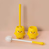 Toilet Brush for Home Use, Bathroom Cleaning Brush with Long Handle, Toilet Cleaning Set, Cartoon Toilet Brush