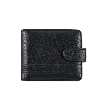 Cross-Border Dropshipping Men's Wallet Pu Leather Short Zipper Buckle Wallet First Look at Wallet Coin Purse Manufacturer Wholesale