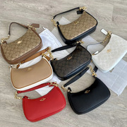 Cross-Border New Coach Women's Bag Teri Classic Presbyopic Armpit Bag Fashionable Shoulder Satchel Crossbody Mahjong Bag