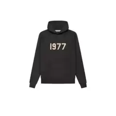 Fw22--Essentials1977Hoodie Casual Trendy Fleece-Lined Hooded Sweatshirt with Letter Print