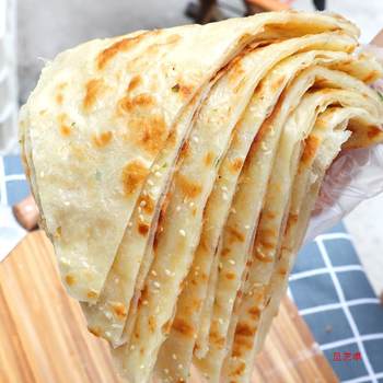 Shandong Large Pancakes, Scallion Pancakes, Layered Pancakes, Leavened Pancakes, Freshly Baked Breakfast Staple Food, Hand-Grabbed Pancakes, Steamed Buns Wholesale