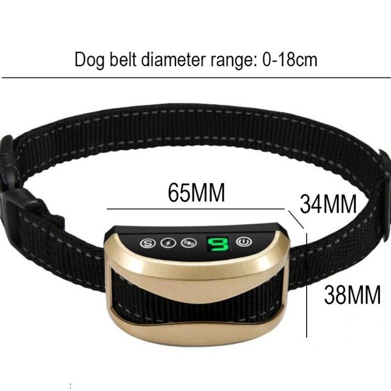 Pet supplies LED intelligent ultrasonic barking stop dog electric shock automatic dog training dog collar