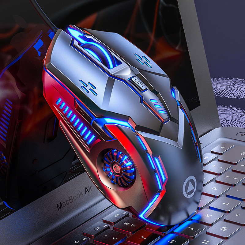 Silver Eagle G5 wired mouse light-emitting game e-sports mac...