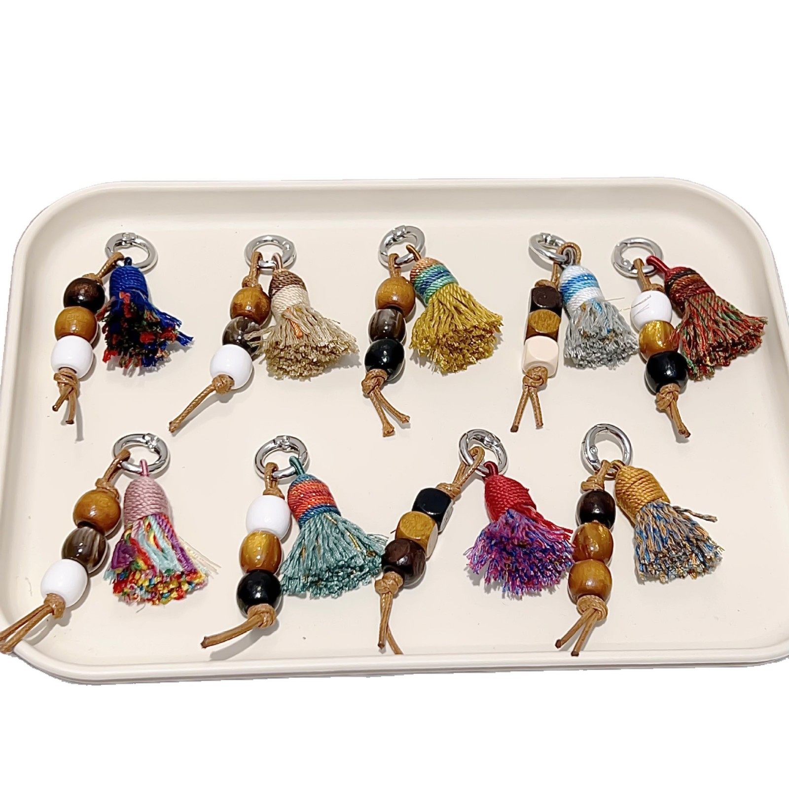 Miu Shoelace Buckle Shoe Flower Decoration Moral Training Muller Women's Shoes Snow Boots Decorative Accessories Ethnic Style Tassel Hanging