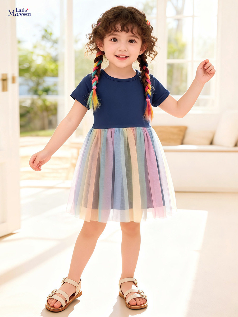Girls' Cute Summer Mesh Dress Wholesale, Kids' Dress