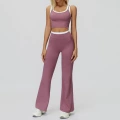 3129 vest + 3129-2 wide-leg bell-bottom pants—roland purple