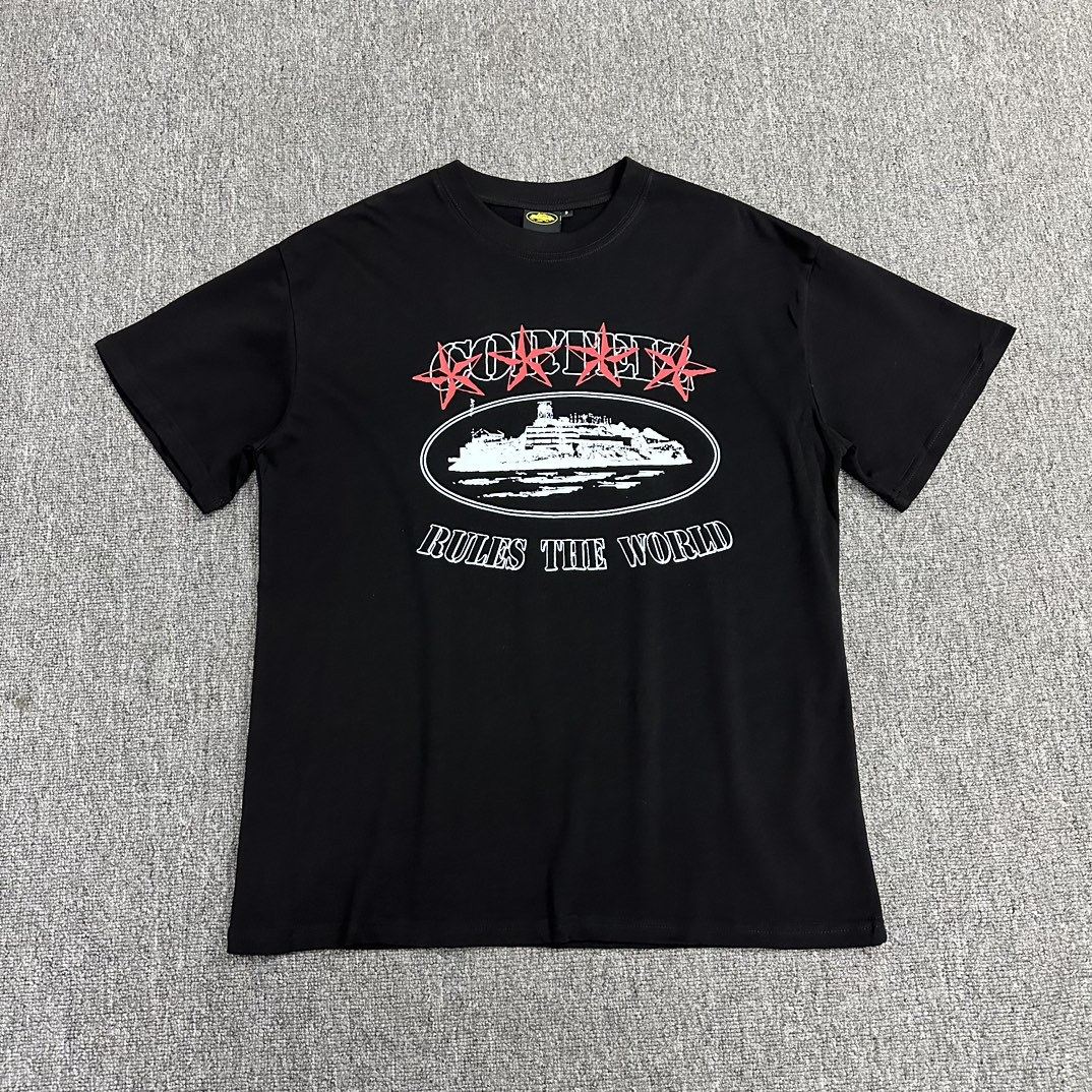 Cross-border Corteiz Alcatraz short-sleeved American street high street European and American style hip-hop men and women casual T-shirt half-sleeved trend