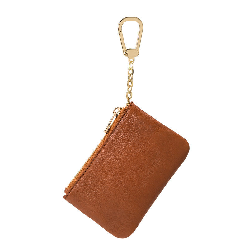 Genuine Leather Coin Purse New Fashion Brand Creative Decorative Small Hanging Bag Women's Key Bag Coin Bag Simple Mini Card Bag